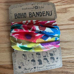 NEW BOHO Bandeau - Floral Print - natural life